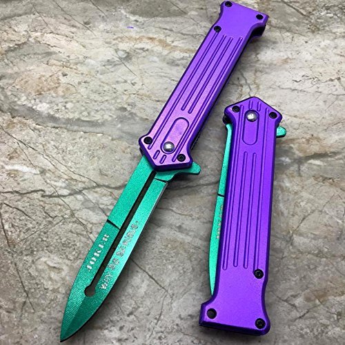 NEW TACFORCE Purple & Green Blade "Why So Serious" The Joker Tactical