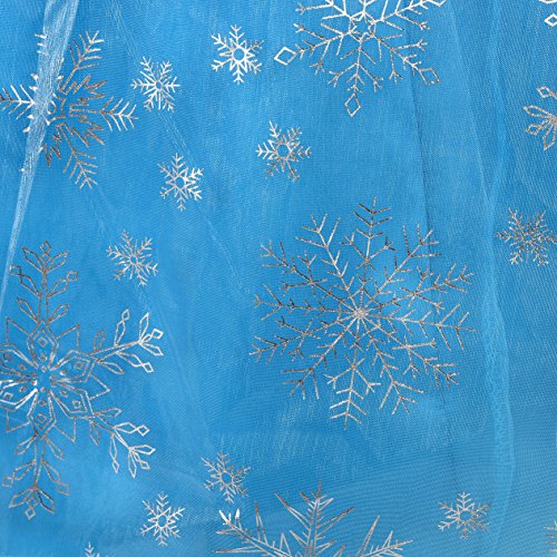 Dressy Daisy Girls' Princess Elsa Costume Fancy Party Dresses w/ cape draping Size 4T