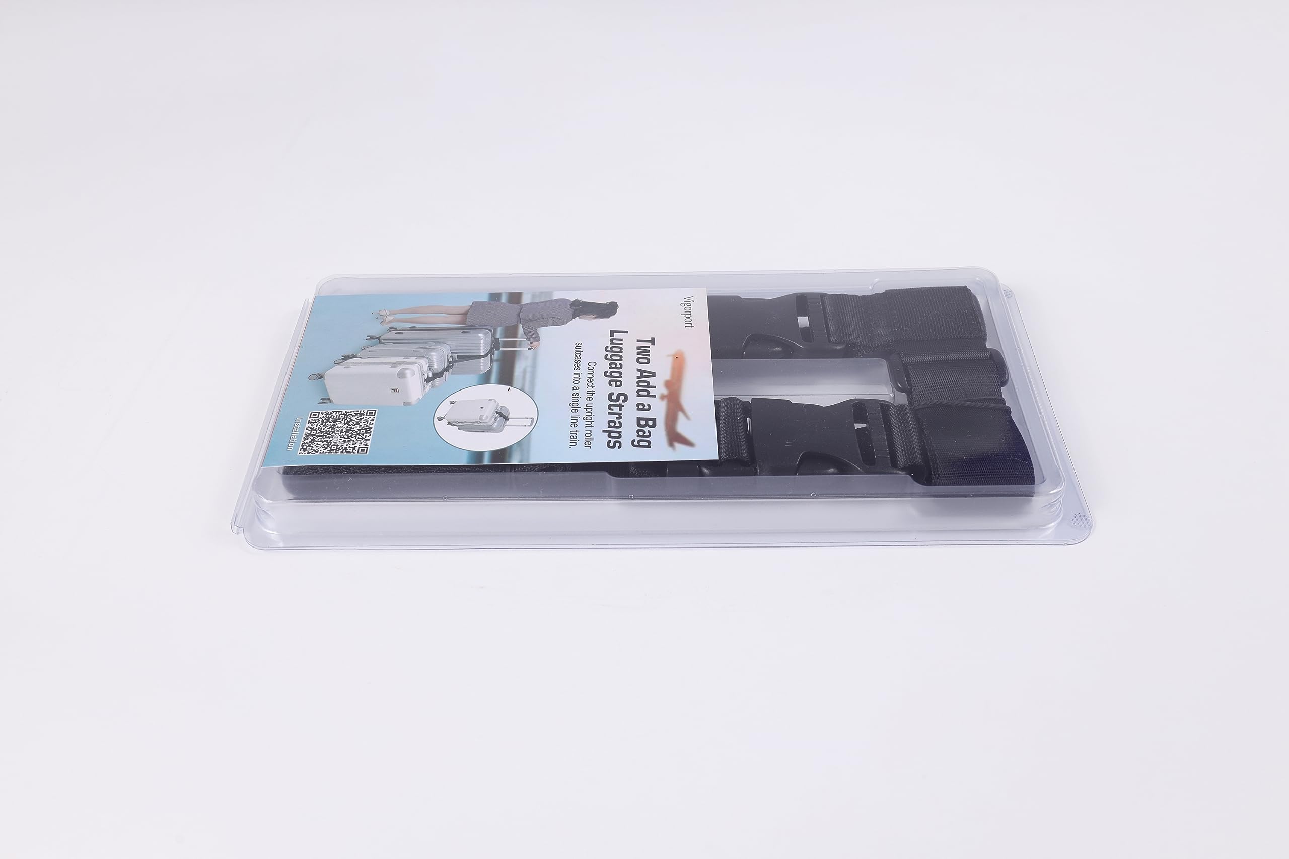 Vigorport Luggage Connector, Straps for Suitcase, Add A Bag Adjustable Attachment Accessories 1.25