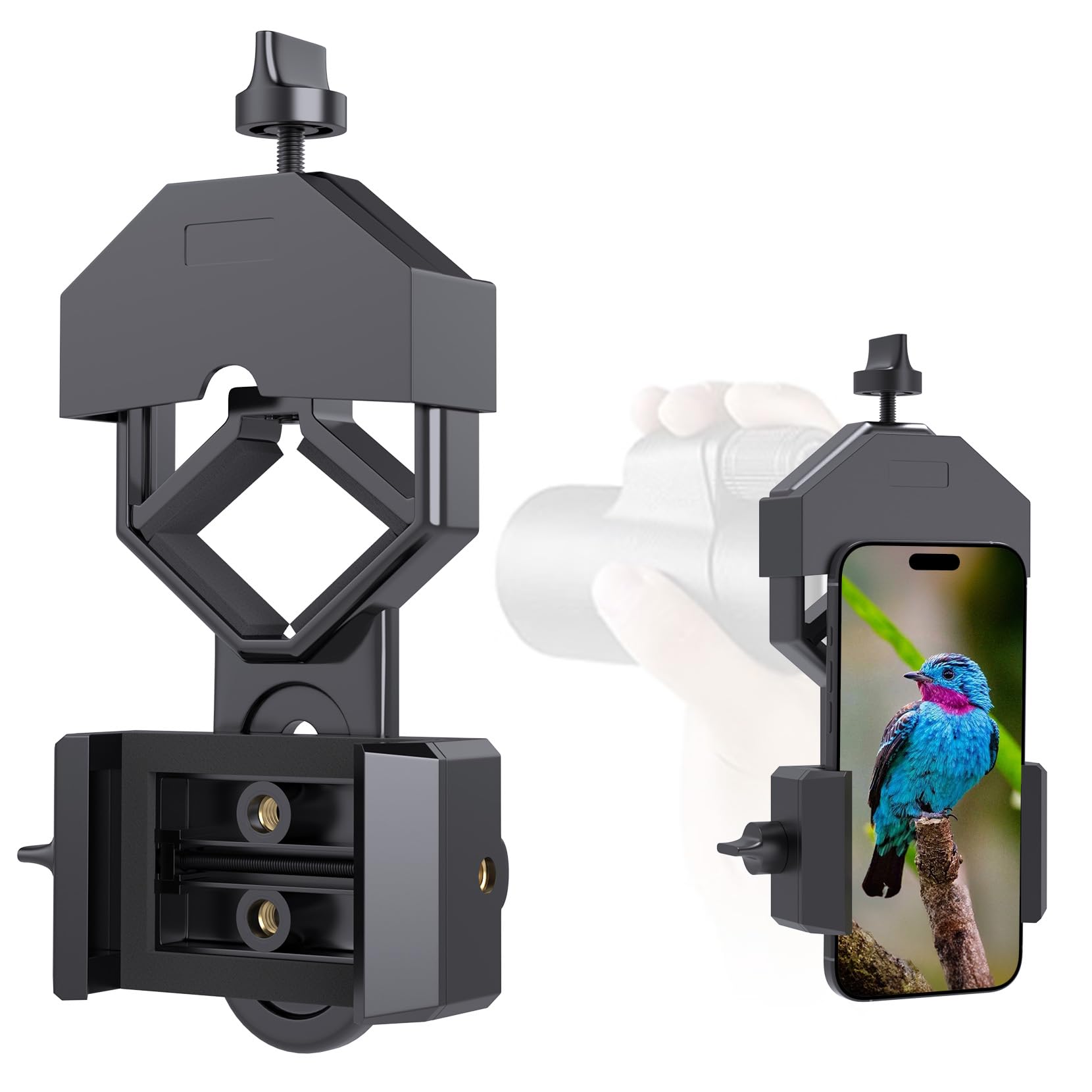 Photo 1 of GOSKY Smartphone Adapter Mount Regular Size - Compatible with Binoculars, Monoculars, Spotting Scopes, Telescope, Microscopes Fits almost all Smartphones on the Market Record Nature and The World
