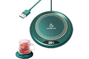 Coffee Cup Warmer - 3 Levels Temperature Smart USB Heating Coaster 20w - Electric Cup Warming Device for Drink Tea Milk Kitch