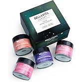 Bella Vita Organic Fall Decor Candles Set of 4 | Best Gift for Valentine's Day | Turkish Vanilla, French Lavender, Indian Cinnamon & California Rose | Long Lasting, Home Decor | Gift for Her