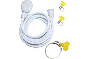 DAKEXIONG 4m/13.12ft Portable Sink Hose Faucet Sprayer Sink Spray Rubber Hose Shampoo Sprayer Handheld Faucet Shower for Pets, Bathing Baby, Washing Hair, Rinsing Vegetables