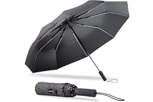 BAODINI Umberlla for Rain and Sun Protection-UV Block Windproof Compact Medium Umbrella for Car, Backpack