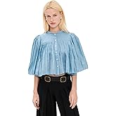 Sea Women's Solene Solid Pleated Top