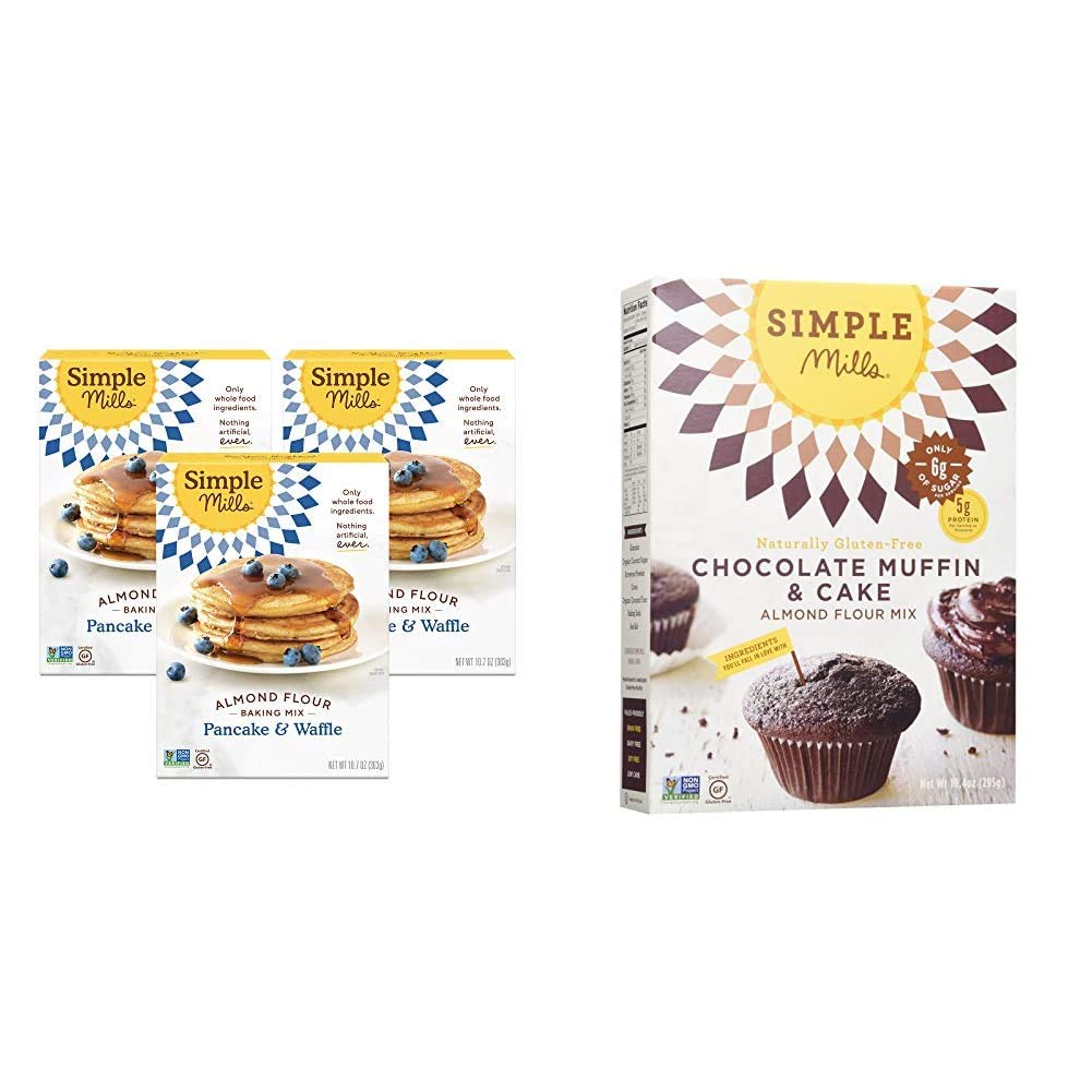 Simple Mills Almond Flour Pancake Mix & Waffle Mix, Gluten