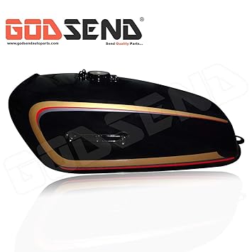 Godsend Fuel Tank For Yamaha Rx 135 Petrol Tank Black Amazon In Car Motorbike
