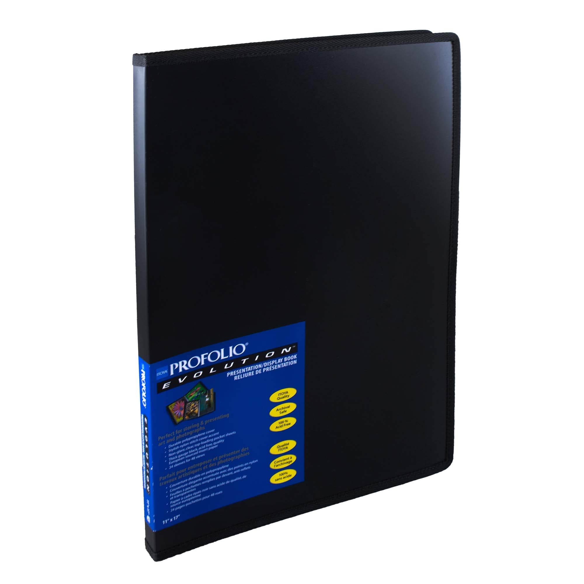 Photo 1 of Itoya EV1212 Presentation/Display Book,11 in.x17 in.,Clear Top/Black Paper