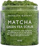 Brooklyn Botany Matcha Green Tea Exfoliating Body Scrub - Body Scrub, Foot Scrub & Facial Scrub Moisturizes and Nourishes Face Feet & Skin - Reduce Inflammation - Soothe & Smooth Feet - 10 oz