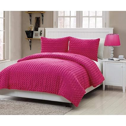 Amazon Com D Unkn Vcny Rose Fur 2piece Comforter Set Home Kitchen