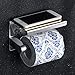 Alise Toilet Paper Holder Tissue Holders Paper Storage with Mobile Phone Storage Shelf,GG5200 SUS304 Stainless Steel Polished Chrome