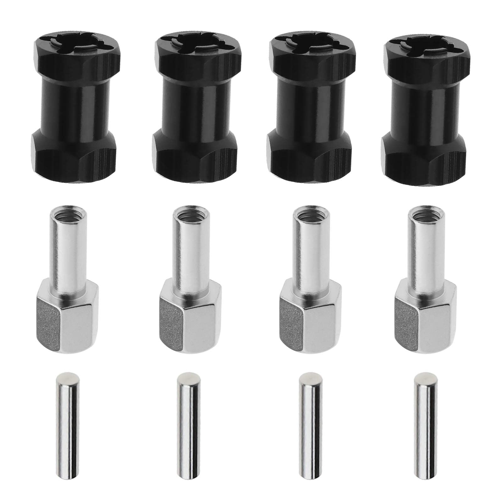 The Lord of the Tools 12mm RC Hex Adapter 20mm RC Extension Wheel Hex Hub Metal Driver Adapter Compatible with Axial Scx10 Rc4wd D90 1/10 RC Crawler Car