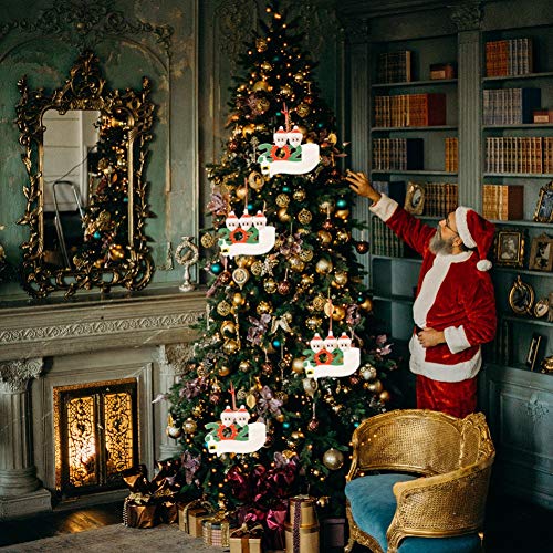 Blaward Personalized Name Christmas Ornament 1-7 Family Members, 2020 Survivor Family Customized Christmas Tree Hanging Decorating Kit, Creative DIY Gift Decorative