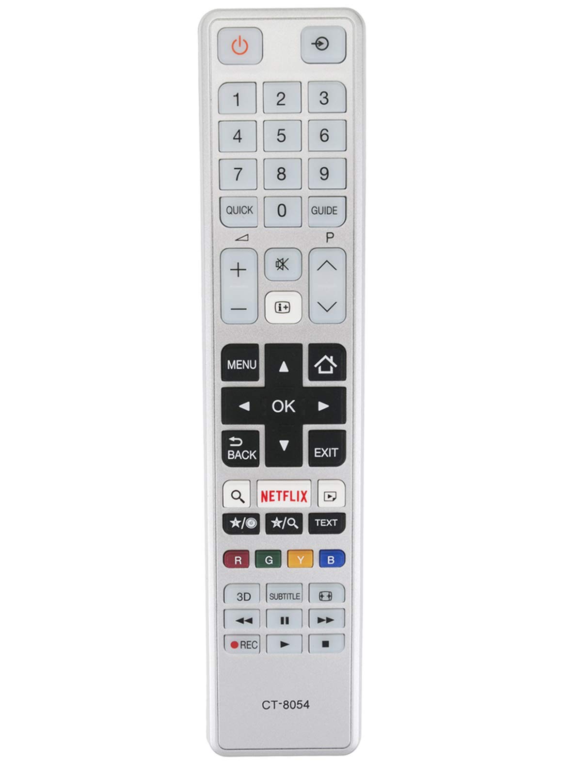 VINABTY CT-8054 Replacement Remote Fit for Toshiba LED TV 32W3753DG 40S3653DB 49L3763 32L3733 32L5660 40L5660 43L5660 49L5660 55L5660 43L3733
