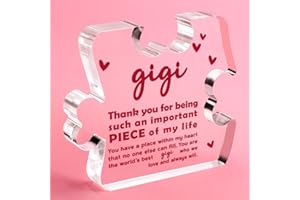 LODESKEE Birthday Gifts for Gigi, Mothers Day Gifts for Gigi Cool Gigi Presents from Granddaughter Grandson Grandkids Thank You Gigi Gifts Best Gigi Ever Acrylic Decorative Gifts