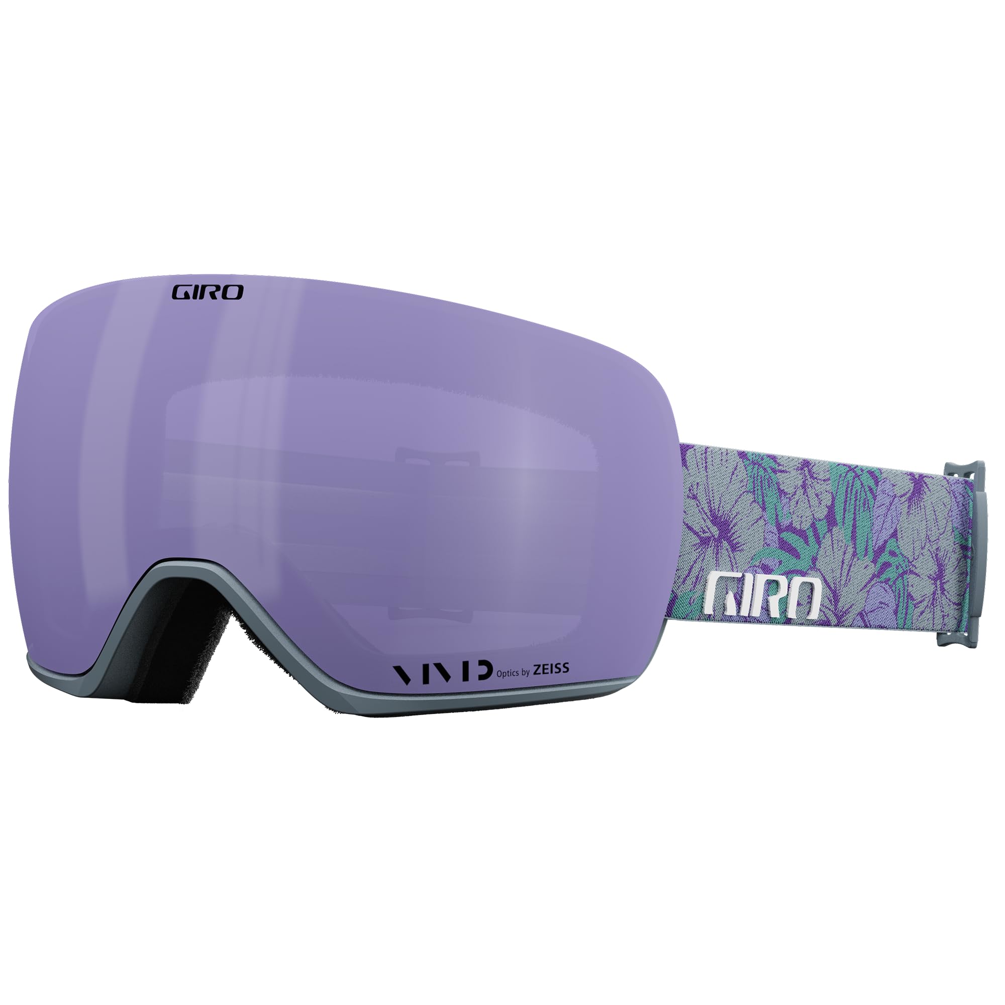 Giro Womens Article II Snow Goggles, Grey Botanical, Vivid Haze/Vivid Infrared Lens