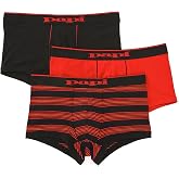 Papi Men's Stylish Brazilian Solid and Print Trunks (3-Pack of Men's Underwear)