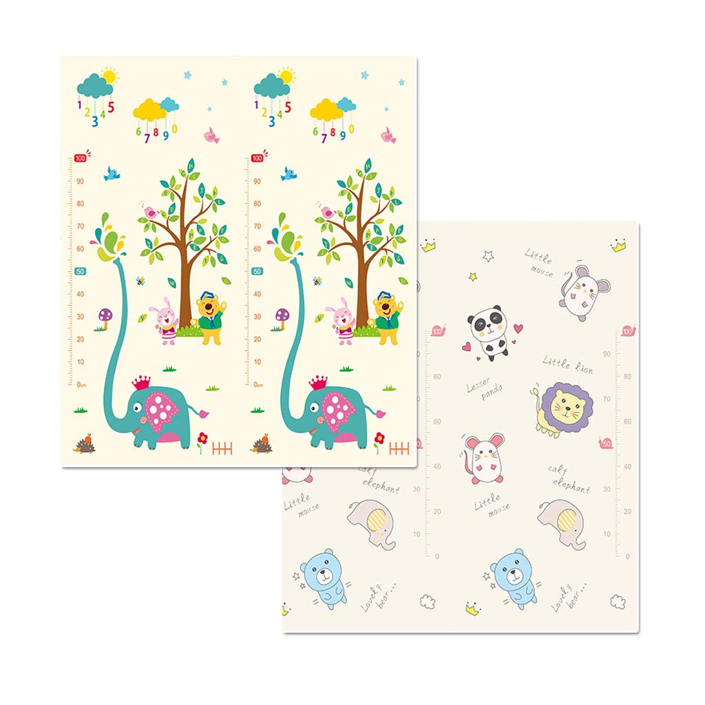 0 180 家庭用ゲームマットで利用可能 Jp D 1 5cm B07kmrtjh8 Mesurn ベビークロールマット 環境に優しいxpe素材 折り畳み式で収納しやすい ベビージムプレイマット 話題の行列