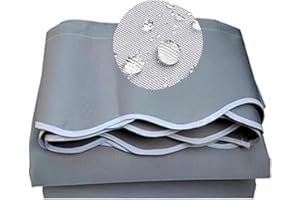DAZULI Retractable Patio Awning Replacement Fabric (Without Frame) Sun Shade Awning Cover Waterproof Outdoor Patio Canopy Deck Awnings Polyester(Size:6.6x5ft,Color:Gray), 13x9ft