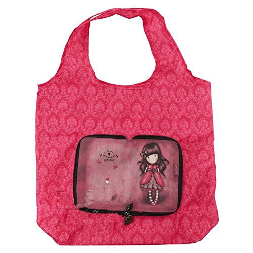 Luggage Santoro Gorjuss Folding Shopper Bag Ladybird 308GJ10 Suitcases