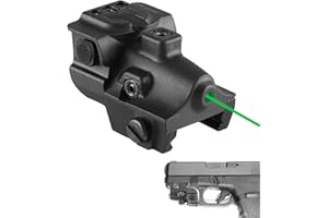 QR-Laser Red/Green/Blue Laser Sight Ultra Compact Tactical Pistol Laser Beam, Rechargeable Dot Sight for Pistols with Picatinny Rail, Class IIIA, Less Than 5mW