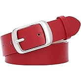 SUOSDEY Women Belts For Jeans Dresses Pants Ladies Leather Waist Belt with Elegant Buckle, Width 1.3"