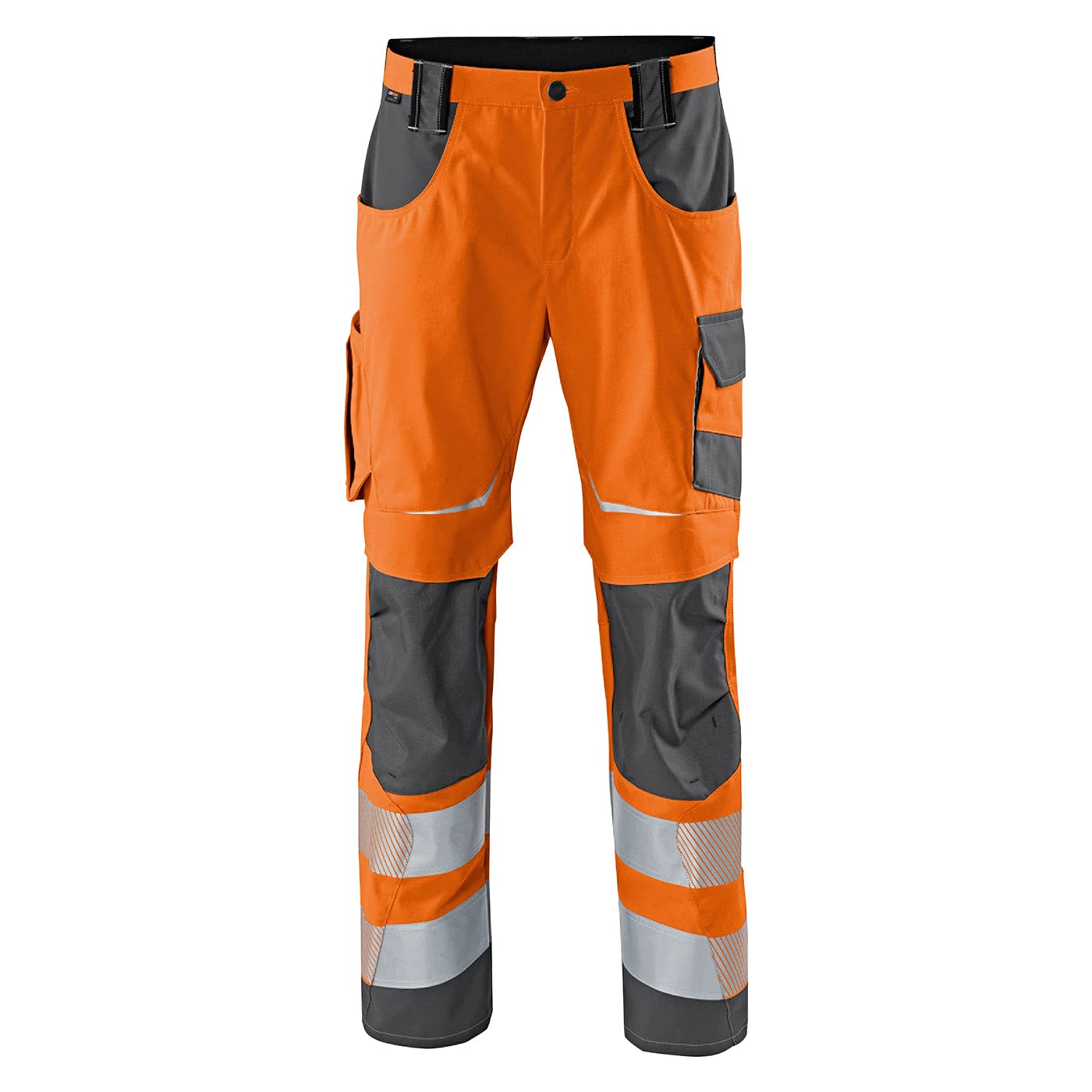 Kubler 22078340-3797-106 "Reflectiq" PPE 2 High-Vis Trousers, Orange and Anthracite, Size 106