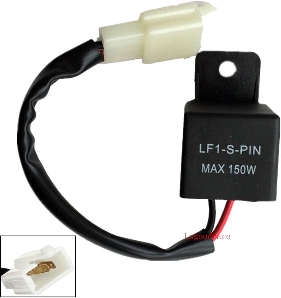 12V Waterproof 2 Pin Electronic LED Flasher Relay Fix Motorcycle Turn Signal Bulbs Lamp Hyper Flash, Sold By Lsgoodcare