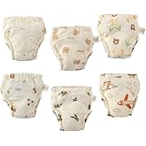 GZMM Baby Training Underpants,Soft Cotton Absorbent Potty Training Underwear For Baby Boys And Girls 6 Pack