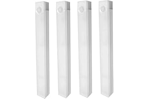 Under Cabinet Lighting 4Pcs LED Dimmable Magnetic Motion Sensor Light Indoor 8 Inch Rechargeable Portable Cordless Lamp for K