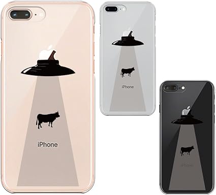 Amazon Iphone 各機種 対応 Cuvery Iphone8 Plus ハード クリア 透明 ケース ワイヤレス充電対応 レンズ 液晶保護 超軽量 薄型 保護フィルム付 Ufo キャトルミューティレーション デザイン スマホ スマホケース 家電 カメラ オンライン通販