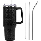 Zbnisiw Goth Tumbler with Lid and Straw 40oz,5D Black Gothic Cat Vacuum Insulated Leak Proof Tumbler,Cute Spooky Gift Women Girls Accessories Stainless Steel Coffee Cup