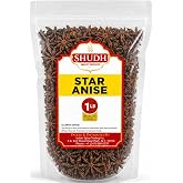 STAR ANISE WHOLE 1 LB | 16 oz | Seeds Pods ~ All Natural | Vegan | Gluten Friendly | NON-GMO | Whole Chinese Anise Star Pods Sun Dried Spice, Anis Estrella/Badian Khatai/ Illicium Verum, Widely Used for Baking, Cooking, and Tea