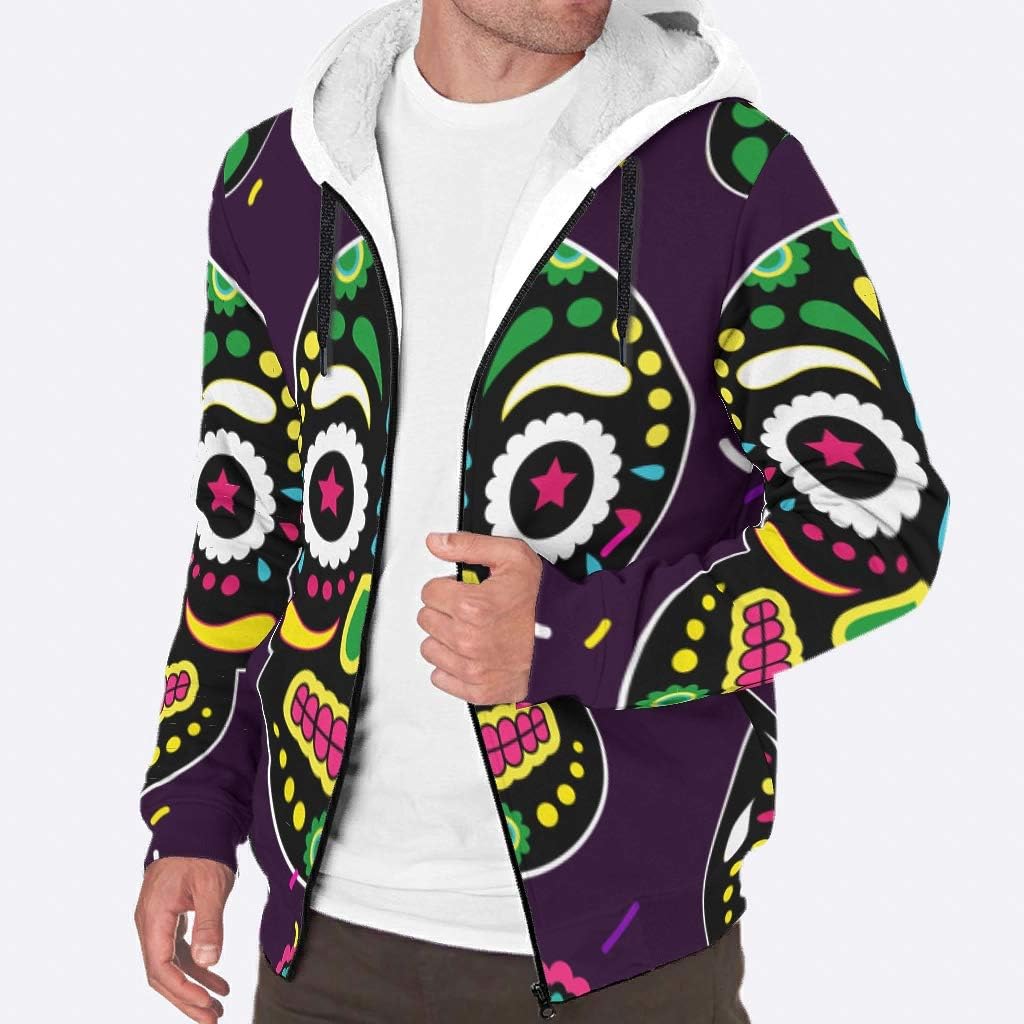 Men's Zip Up Hooed Hoodies Warm Shantou Magic Coats