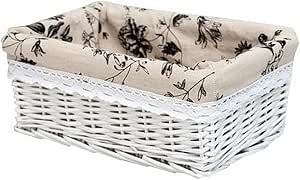 Cesta de mimbre cesta de almacenamiento de alimentos cesta de