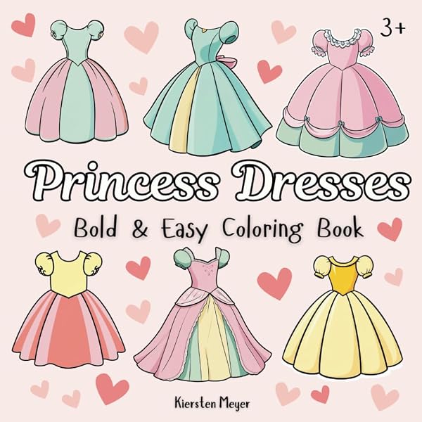princess dress coloring book Princess Dress Coloring Pages