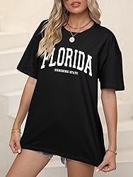 ORANDESIGNE Women’s Oversized Florida Letter
