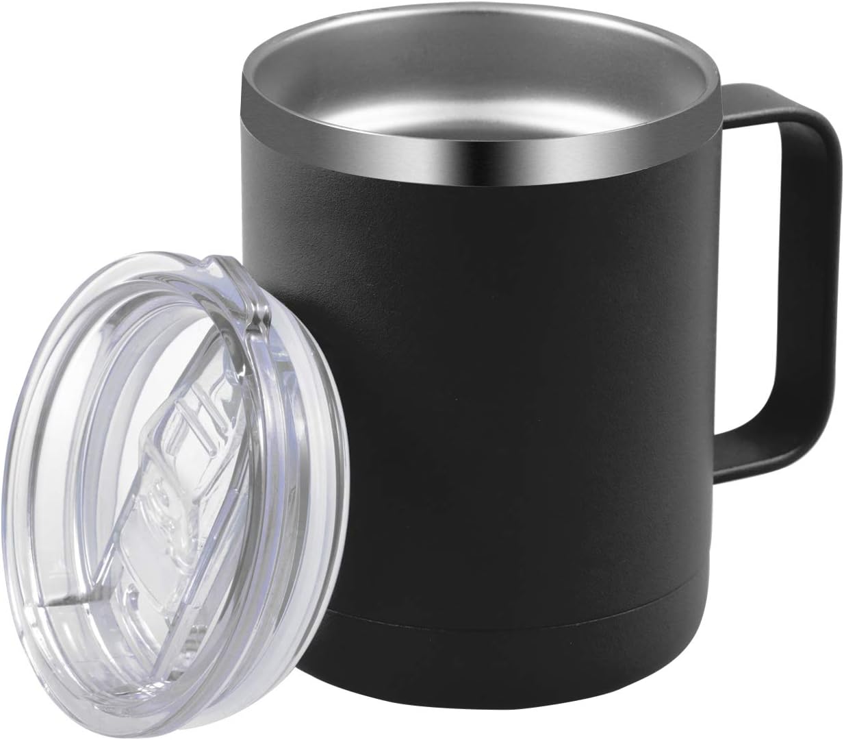 MANYHY 12oz Stainless Steel Coffee Mug with Handle and