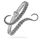 RechicGu Vintage Silver Octopus Tentacle Animal Sea