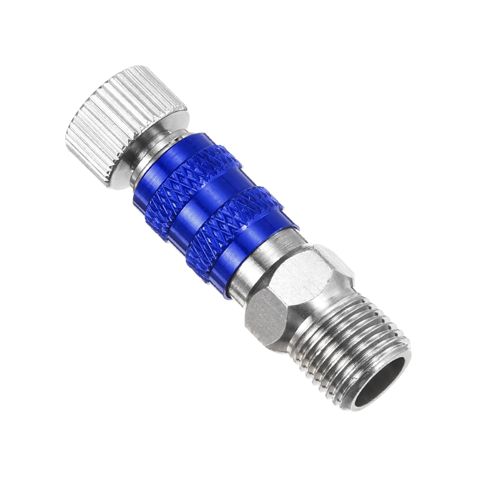 PATIKIL 1/8 Air Brush Connector Adapters, 1pcs Air Brush Quick Connect Air Brush Quick Release Disconnect for Air Brush Hose, Blue