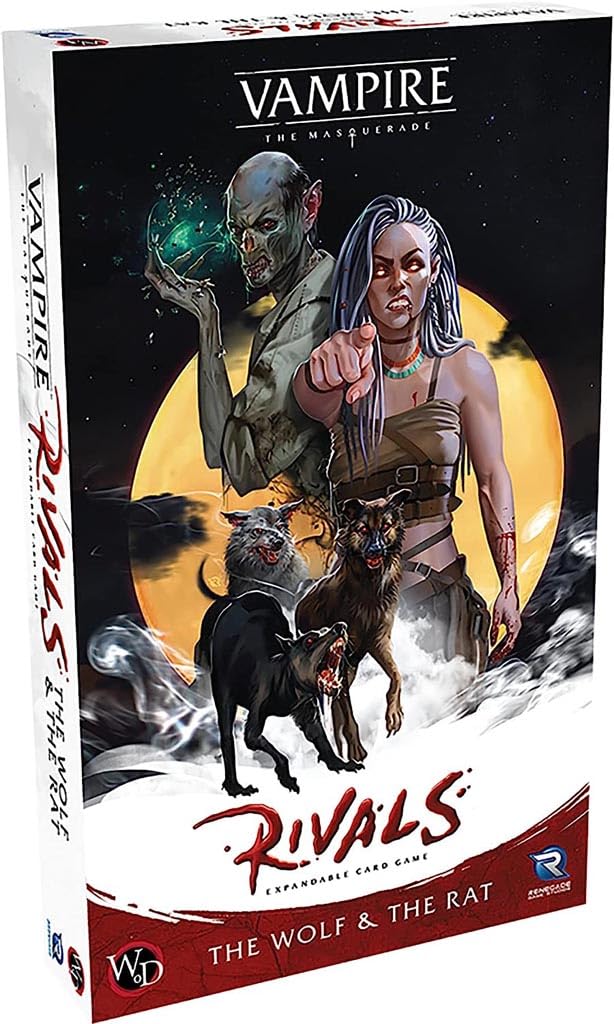 Vampire: The Masquerade – Rivals The Wolf & The Rat Expansion | Adds Gangrel & Nosferatu Clans, Deck Customization, Requires Core Set, 2-4 Players, Ages 14+