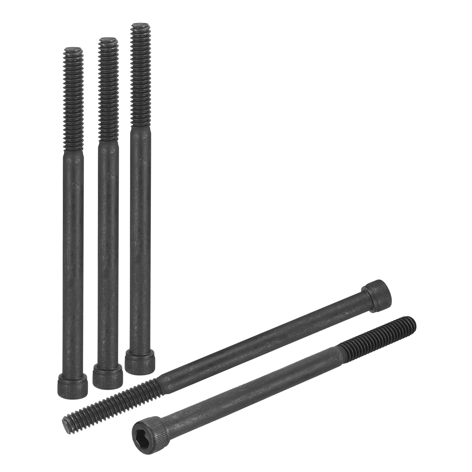 DTGN 1/4"-20x4" Socket Head Cap Screws Bolts - 10Pack - Good for Road Bicycle, Mountain Bike, Auto, Motorcycle - Carbon Steel Hex Head Metric Screws, Black — image 1