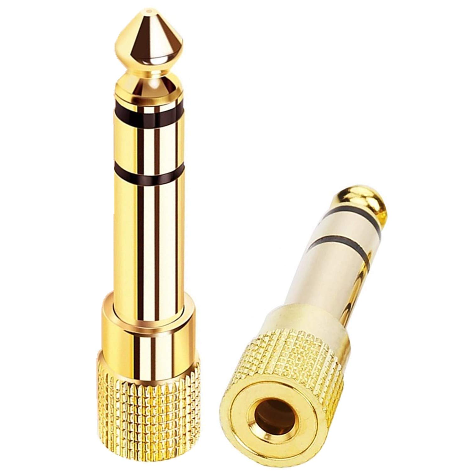 Accessori 2 Pack HUANGTAOLI Adattatore Audio Jack 6.35mm Maschio a 3.5mm  Femmina,Connettori Adattatore Jack Cuffie per Altoparlante Amplificatore  Mixer Audio Chitarra Ricevitori AV urban-earth.co.uk