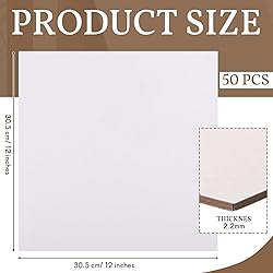50 Pcs Book Board, Binders Board Chipboard Designer