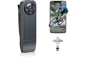 BRATHIRD 【True 1080P】 Mini Body Camera 64GB – Portable Body Cam with Unique 4-in-1 Card Reader for Direct Phone Playback – Perfect for Riders, Couriers & Personal Security