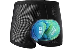 ASTRYON Men's Cycling Underwear Shorts 5D Padded Gel Mountain Bike Bicycle MTB Liner with Breathable, Quick Drying Shockproof