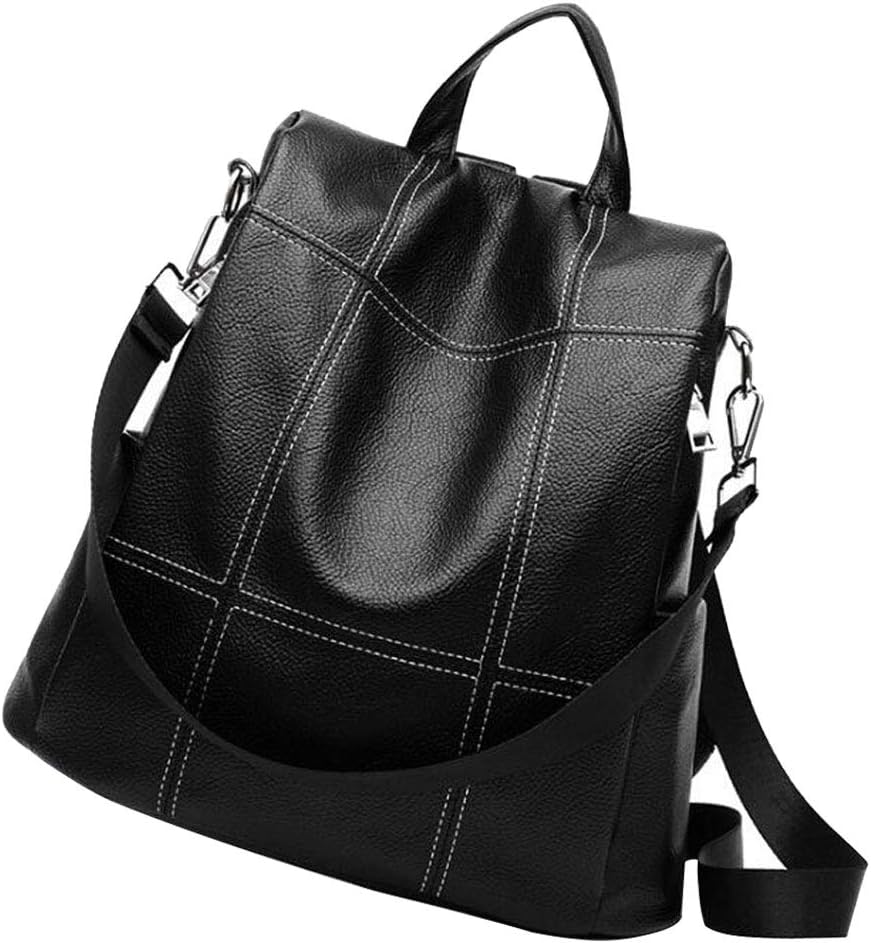 Women Backpack Purse Waterproof PU Leather Anti-theft Rucksack Fashion School Shoulder Bag
