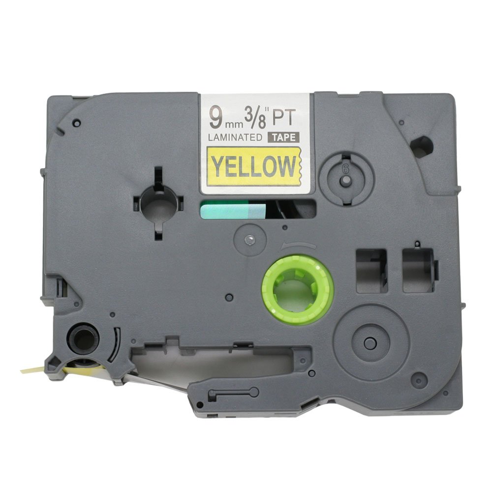 BROVACS 1 Pack Black on Yellow Label Tape Compatible for Brother P-Touch TZ 621 TZe 621 9mm 3/8" OPA1162