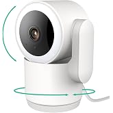 Luna 2K Indoor Camera for Home Security, Dual-Band WiFi 360&deg; Pan-Tilt | Built-in Spotlight, Motion Detection &amp; Human Auto Tracking, Siren, Pet/Dog/Baby Camera with Phone App