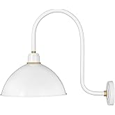 Hinkley Foundry Dome Large Tall Gooseneck Barn Light - Aluminum, Dark Sky Compliant, 27" Extension, Industrial, 16" Shade - G
